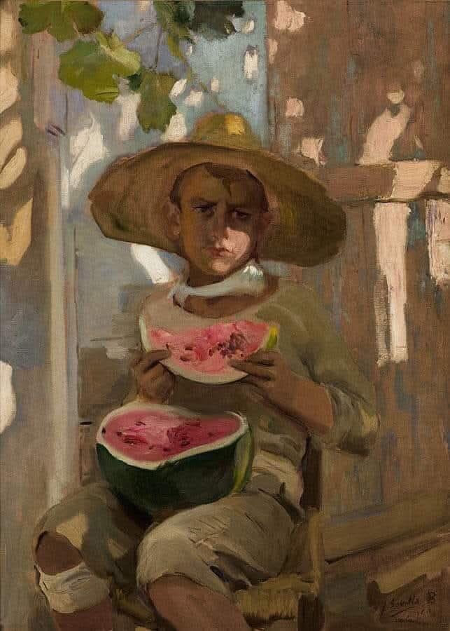 Joaquín SOROLLA.
Niño comiendo sandía, 1920
Museo de Bellas Artes de Cuba