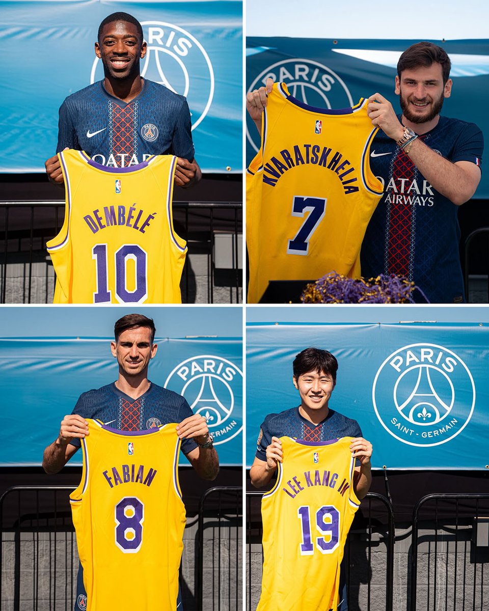 ActuFoot_'s tweet image. 𝗣𝗦𝗚 ❤️💙 ✖️ 💛💜 𝗟𝗔𝗞𝗘𝗥𝗦

📸 @PSG_English