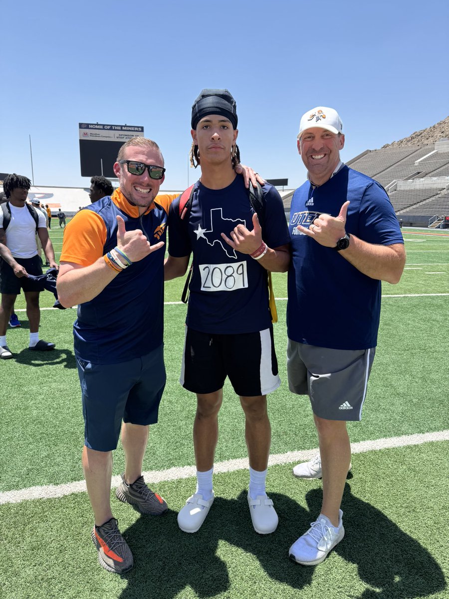 Noah Tarrant (@tarrantnoah) on Twitter photo After a great camp and talk with <a href="/CoachSWUTEP/">Scotty Walden</a> & <a href="/JoshuaEargle/">Joshua Eargle</a> I’ve EARNED an offer to UTEP! The energy in the ☀️city this morning was unmatched ! #⛏️Up #GoldRush #RecruitTheCity #TE #2029
<a href="/UTEPCoachCJones/">Chris Jones</a>
<a href="/CoachKSigler/">Kelvin Sigler</a>
<a href="/UTEPFB/">UTEP Football</a>
<a href="/GinoGigs/">Gino Gigliotti</a>
<a href="/CoachRWarner/">Ryan Warner</a>
<a href="/GardinerKlay/">Coach KLAY Gardiner</a> After a great camp and talk with <a href="/CoachSWUTEP/">Scotty Walden</a> & <a href="/JoshuaEargle/">Joshua Eargle</a> I’ve EARNED an offer to UTEP! The energy in the ☀️city this morning was unmatched ! #⛏️Up #GoldRush #RecruitTheCity #TE #2029
<a href="/UTEPCoachCJones/">Chris Jones</a>
<a href="/CoachKSigler/">Kelvin Sigler</a>
<a href="/UTEPFB/">UTEP Football</a>
<a href="/GinoGigs/">Gino Gigliotti</a>
<a href="/CoachRWarner/">Ryan Warner</a>
<a href="/GardinerKlay/">Coach KLAY Gardiner</a>