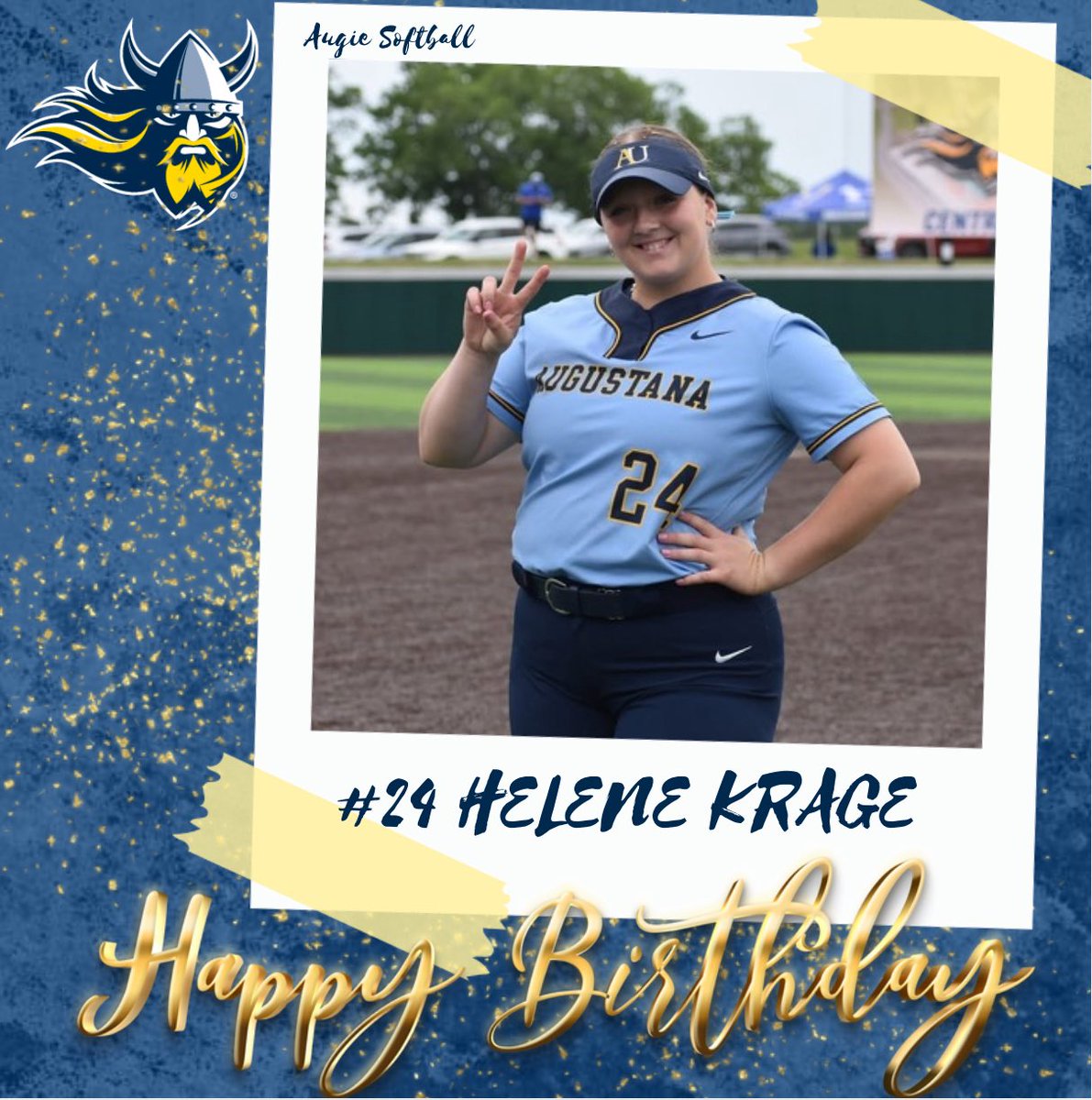 AugieSoftball's tweet image. The heat has gotten to us while out recruiting that we just can’t keep track of days! Even though we’re late, we want to wish a very Happy (Belated!) Birthday to #24 Helene Krage!!