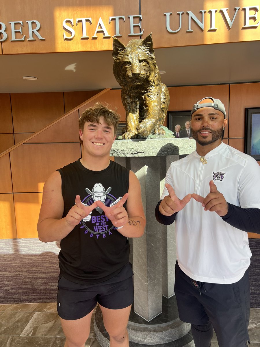 omclaughlin2026's tweet image. Had a great camp with @Coach_wright23 and @mmental7 @weberstatefb! That altitude is a beast though!
@fbcoachsimpson @PriceHolmes_ @coachbogould @CoachDaniels06 @RecruitNE_GA @RecruitNEGA_MN @CoachMcCannERT @PrepRedzoneAR