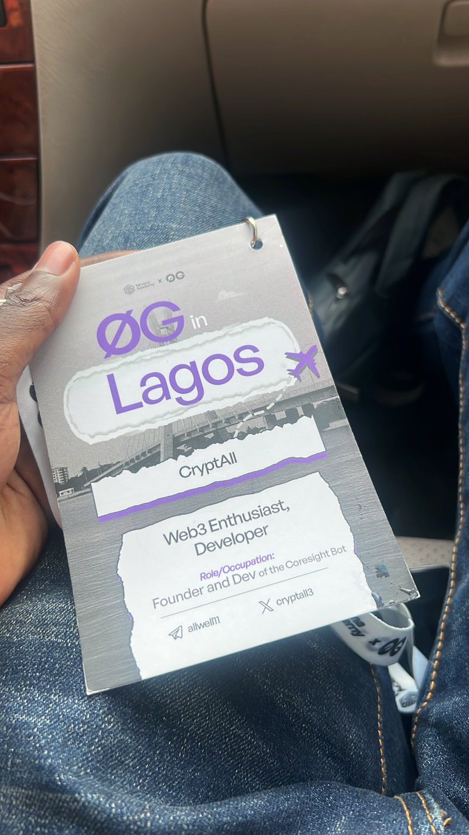 cryptall3's tweet image. Wow!! What a day at 0g in Lagos!!
Can’t wait to share what I’ve been working on with everyone!!!🙂↕️#0GLIL25