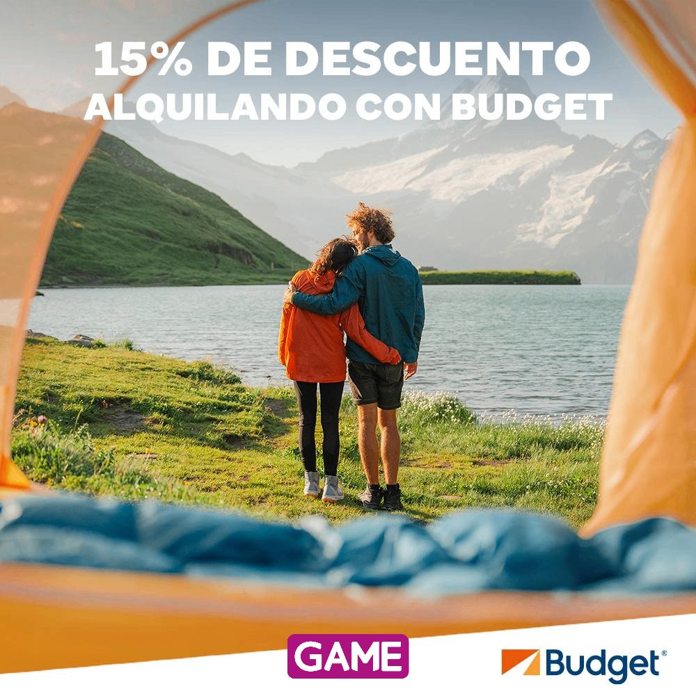 ¿Sabías que por ser socio de GAME tienes descuentos en un montón de sitios? 😉 

Como este de 15% de descuento alquilando en BUDGET. ¡Echa un vistazo en tu zona de socios en 
game.es y descúbrelos todos! 🤑💸