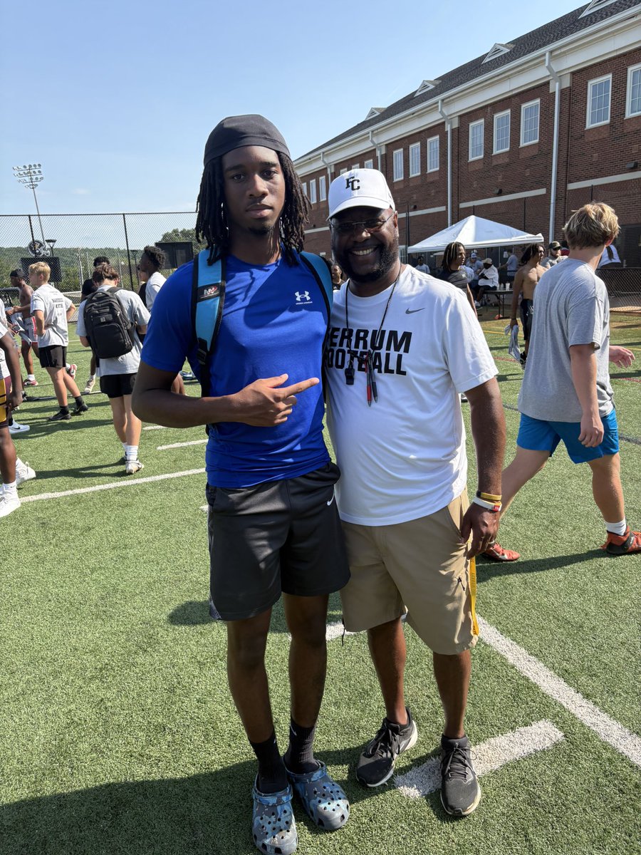 Had a great day at ferrum camp I’m glad I got to showcase my talent,getting better each day!! <a href="/coach_ksherman/">Kevin Sherman</a>
