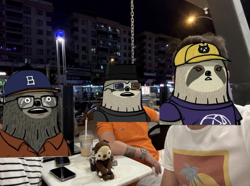 Thorinxeth88's tweet photo. Real friendship doesnโt stay on-chain.
When Sloths meet up, itโs more than just an NFT community,itโs a true bond.
Slow but solid, strengthened through IRL connections.
Just Stay Lazy๐ค
#SlothFam #IRLMeetup ๐ฆฅ๐ค
@CelestineSloths
@celestia
@ens0xx
@whywhynot66 https://t.co/tq8lssnAJb