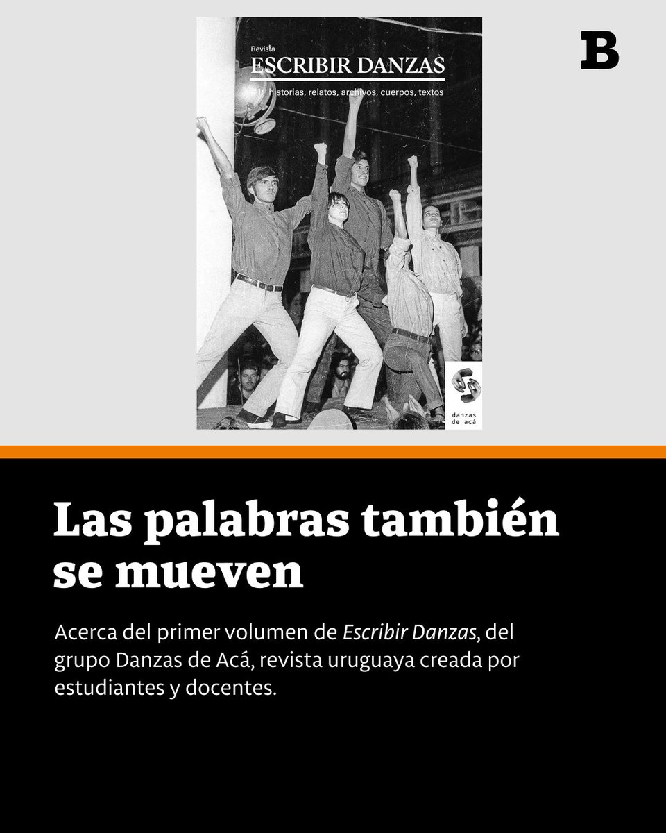 📰 Las palabras también se mueven

Sobre Escribir Danzas, una revista acerca y desde la danza, creada por estudiantes y docentes que se dedican a su práctica e investigación.

🖋️ Santiago Bogacz

brecha.uy/las-palabras-t…