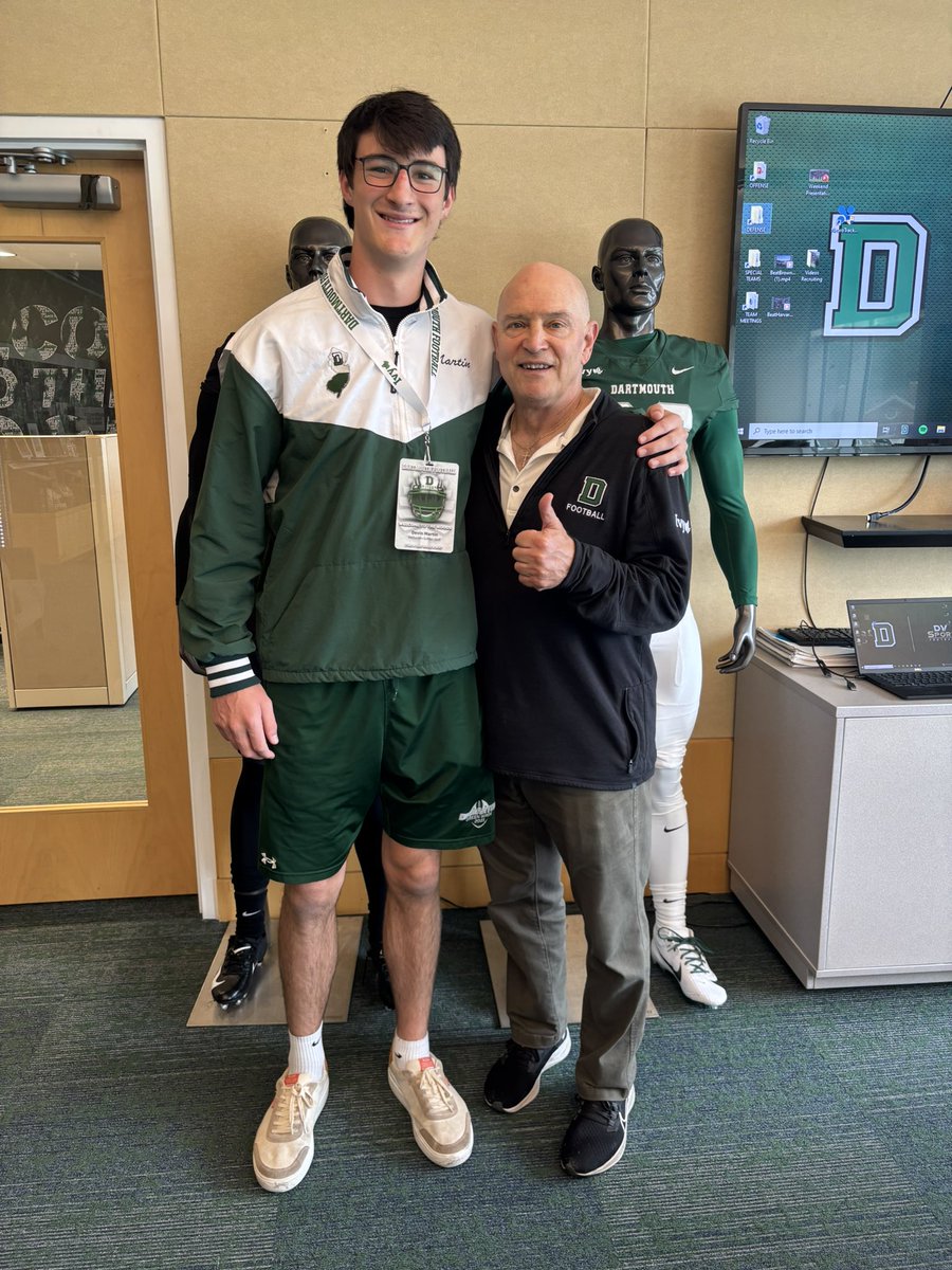 I had an awesome experience visiting Dartmouth. Thank you <a href="/coach_dobes/">Don Dobes</a> for showing me all of the campus and facilities Dartmouth has to offer.