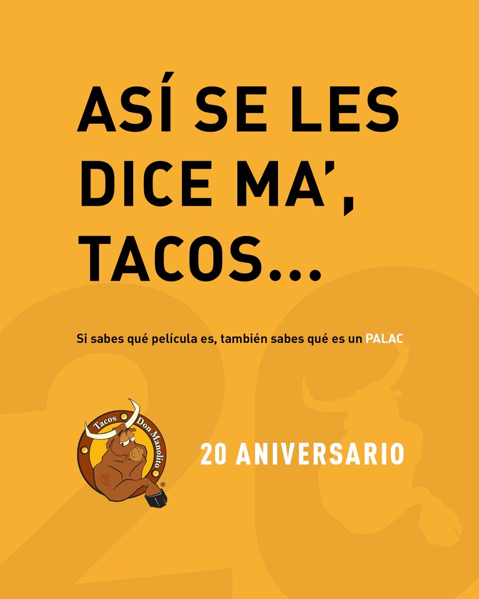 Solo para conocedores...
#DonManolito #20aniversario