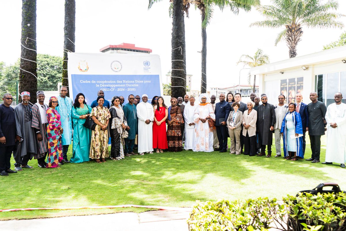 NATIONS UNIES GUINEE (@onuguinee) on Twitter photo Le COPIL 2025 & la revue 2024 se sont tenus à Conakry.
M. Ismael Nabé, Ministre <a href="/MpciGov/">Ministère du Plan et de la Coopération Internation</a> & Mme Kristèle Younès, RC <a href="/OnuGuinee/">NATIONS UNIES GUINEE</a>, réaffirment leur engagement fort.
La #Guinée prendra en charge les gaps de financement #SNU & soutient les 2 programmes phares intégrés à #Simandou2040 Le COPIL 2025 & la revue 2024 se sont tenus à Conakry.
M. Ismael Nabé, Ministre <a href="/MpciGov/">Ministère du Plan et de la Coopération Internation</a> & Mme Kristèle Younès, RC <a href="/OnuGuinee/">NATIONS UNIES GUINEE</a>, réaffirment leur engagement fort.
La #Guinée prendra en charge les gaps de financement #SNU & soutient les 2 programmes phares intégrés à #Simandou2040