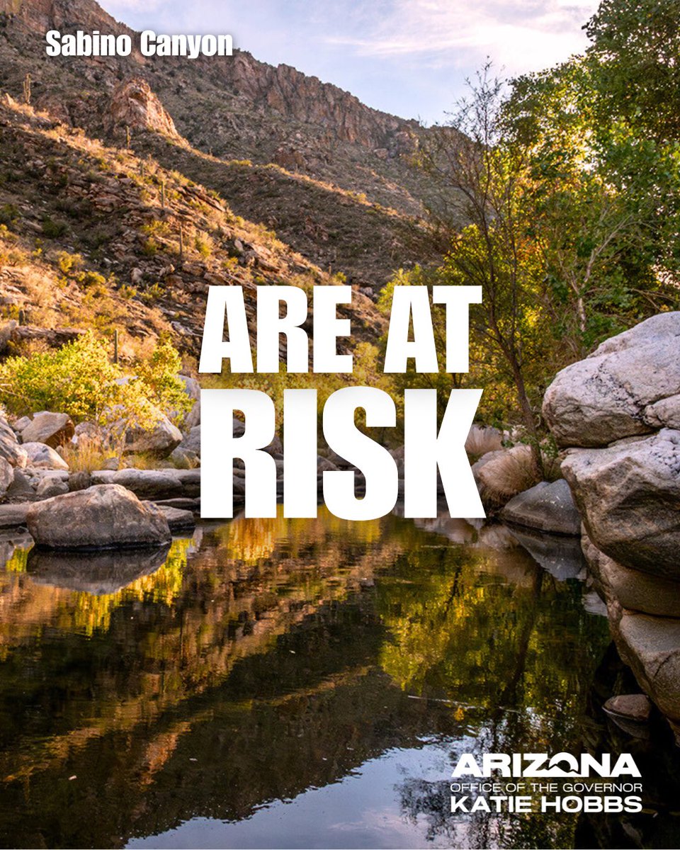 GovernorHobbs's tweet image. The plan to auction off 14 million acres of public land from Mt. Lemmon to Sedona is reckless and wrong.ย
These lands belong to people, not corporations.ย
I strongly oppose auctioning off Arizonaโs public lands to the highest bidder. This land grab will prevent us and ourโฆ