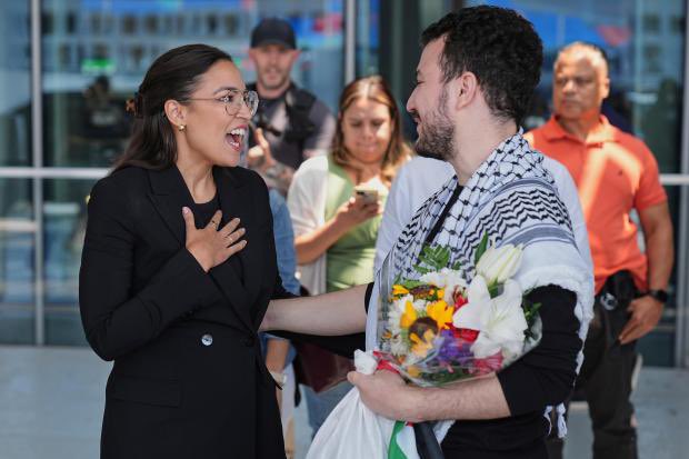 This timeline is so off. Can you imagine a prominent Congress representative from another time celebrating someone who openly supported Osama Bin Laden, ISIS… and organized anti-West / American uprising? Wild.