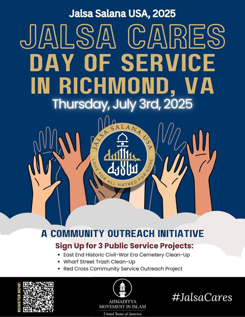 Annual #JalsaCares day of service on the occasion of the 75th Annual <a href="/USAJalsa/">Jalsa Salana USA</a> of Ahmadiyya Muslim Community USA <a href="/TrueIslamUSA/">True Islam</a>