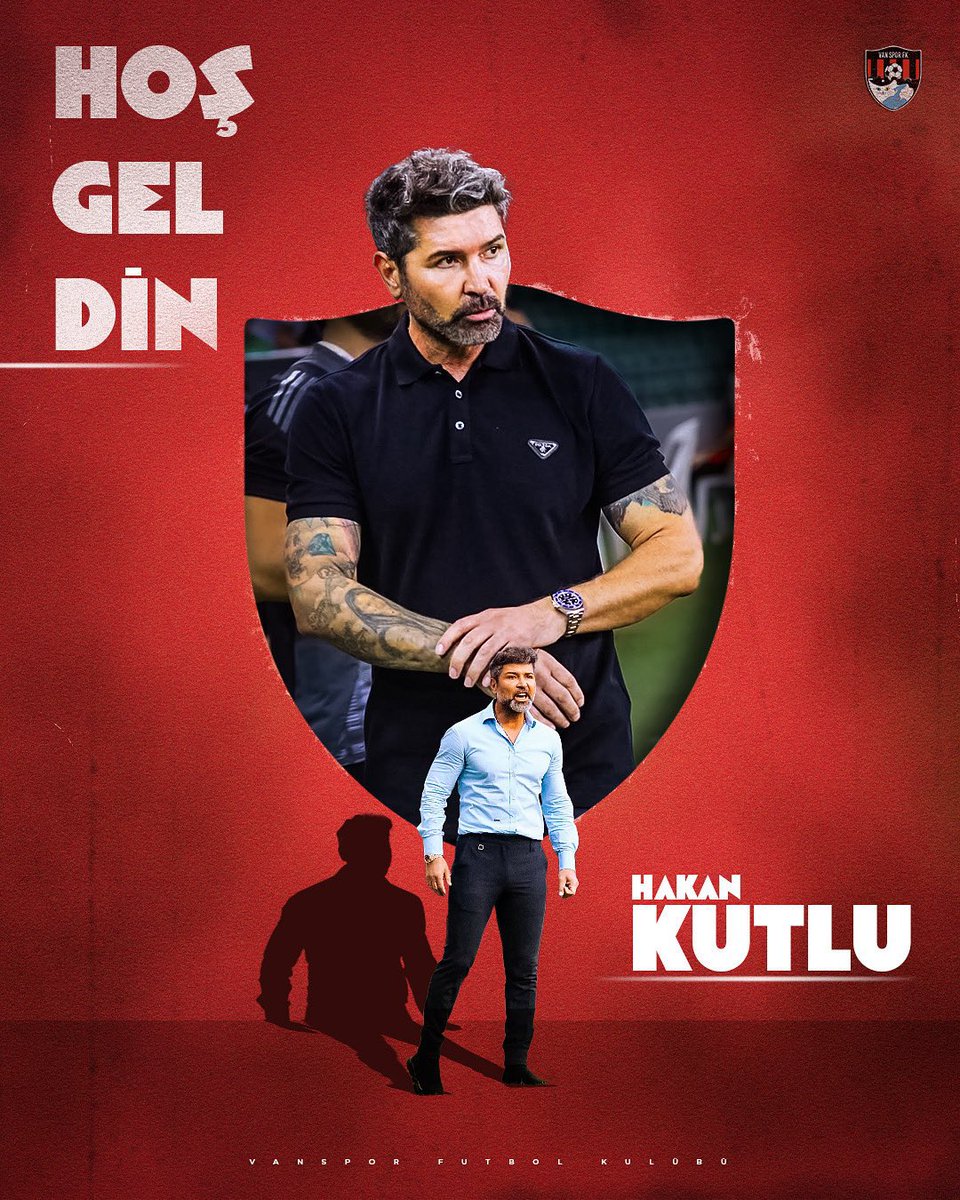 Hakan kutlu Vanspor‘un yeni teknik patronu oldu￼. ￼