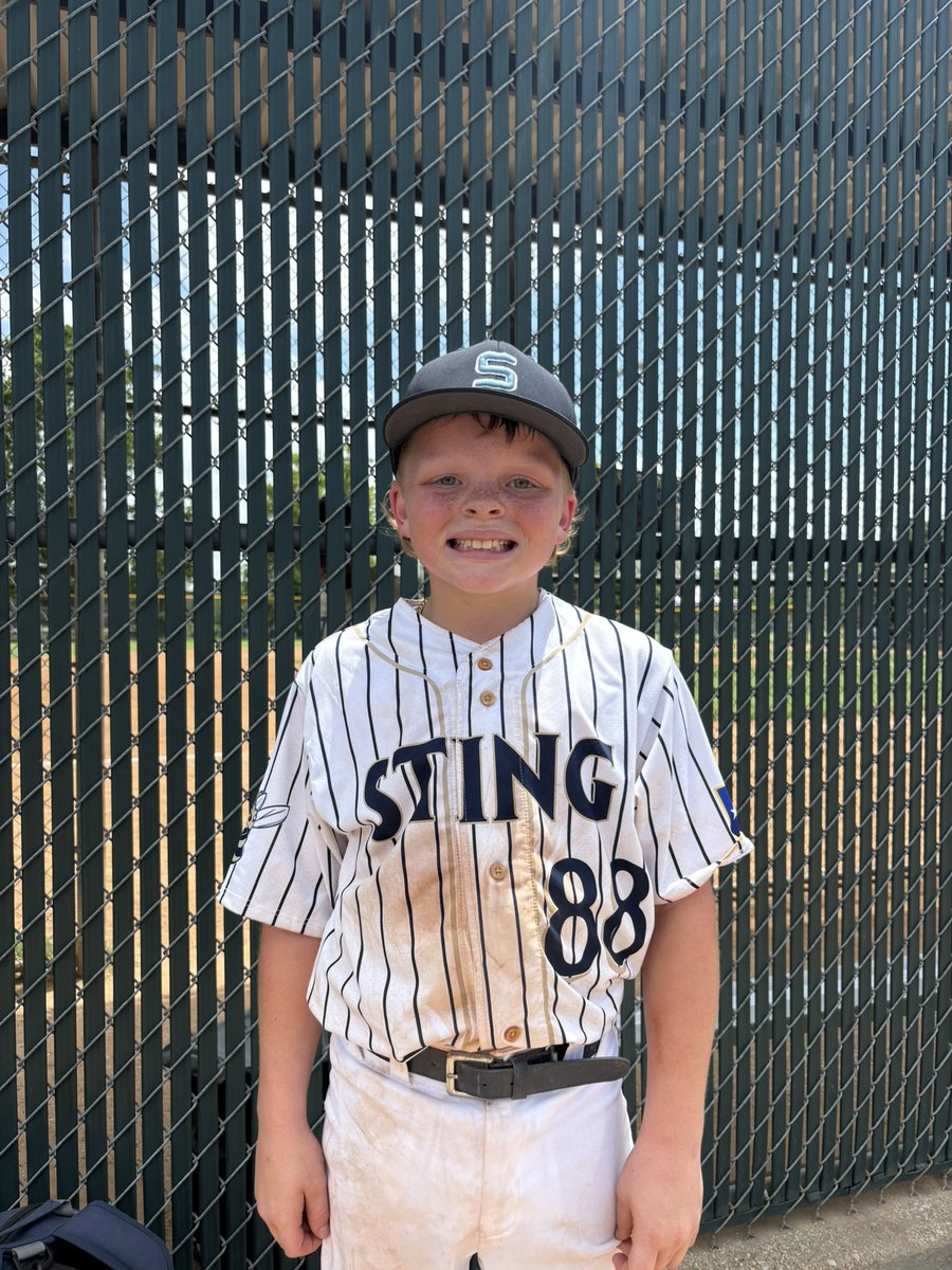 Stephenville Sting 19, Crowley Showtime 3
#PoG Rhett 
1.1 IP, 3 K’s, 3-3, 3B, 2B, 2 R, 2 RBI’s