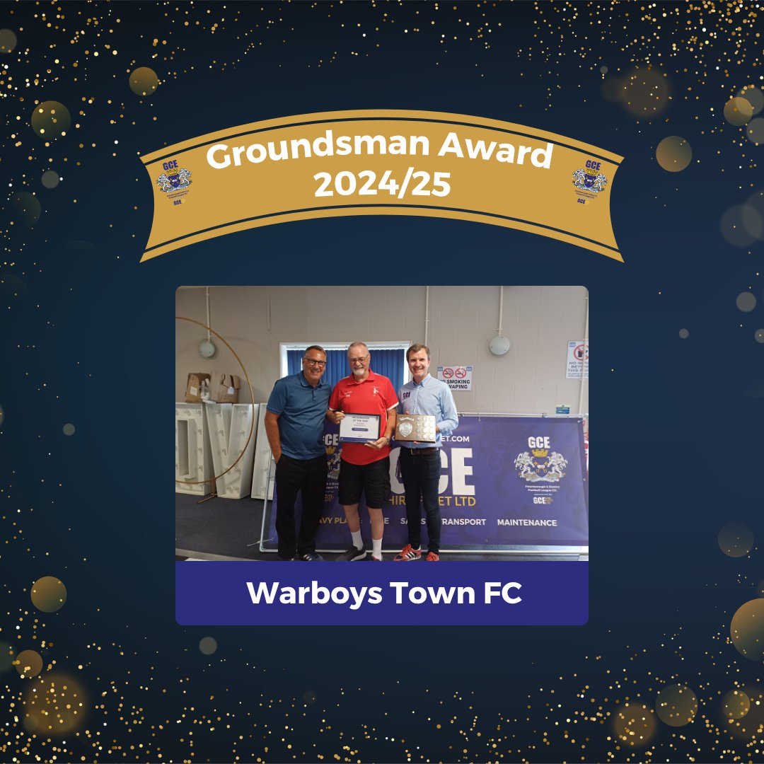 Peterborough & District Football League (@pdfluk) on Twitter photo AGM Awards ππ‘οΈ
Congratulations π to <a href="/WarboysTownFC/">Warboys Town FC</a> who won the Groundsman of the Year Award 2024/25 ππ
Paul Merson and League Sponsor, Dan Harris <a href="/GCEHireFleet/">GCE Hire Fleet Ltd</a>, presented the Award. AGM Awards ππ‘οΈ
Congratulations π to <a href="/WarboysTownFC/">Warboys Town FC</a> who won the Groundsman of the Year Award 2024/25 ππ
Paul Merson and League Sponsor, Dan Harris <a href="/GCEHireFleet/">GCE Hire Fleet Ltd</a>, presented the Award.