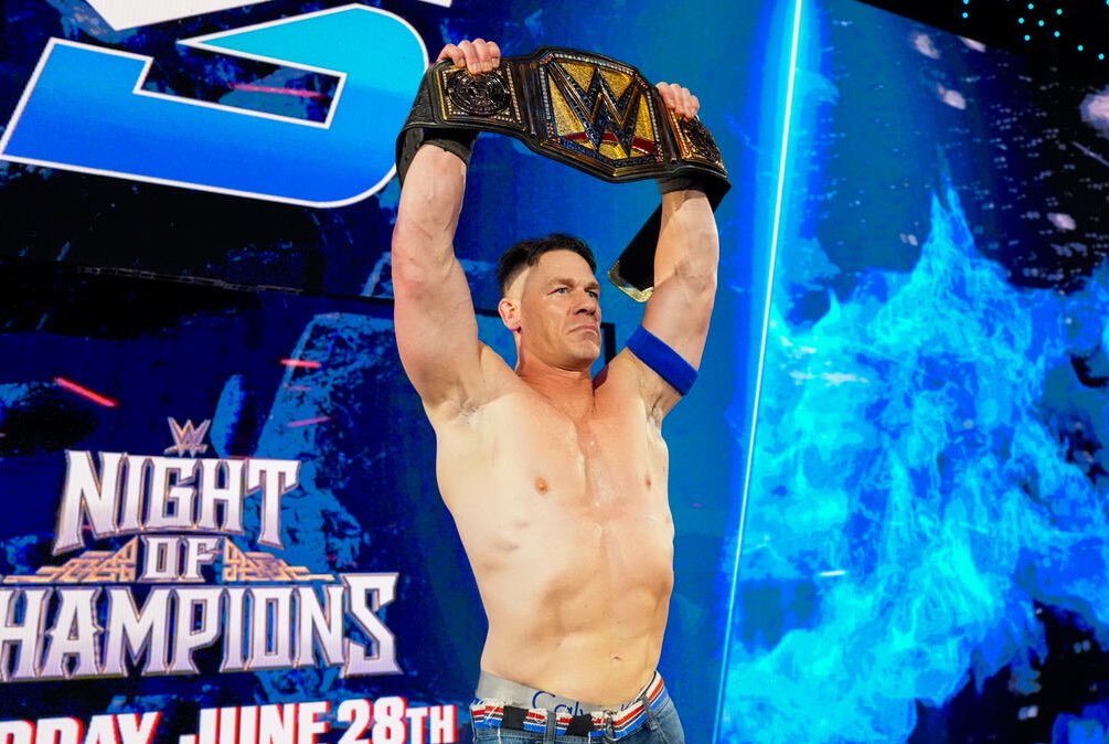 John Cena says “we’re cooking up something awesome” on TV for fans:

“If you guys are digging what we’re doing on television, I hope you watch Night of Champions because it’s gonna be f’n great. I hope you like SmackDown, hope you like the next SmackDown because we’re cooking up