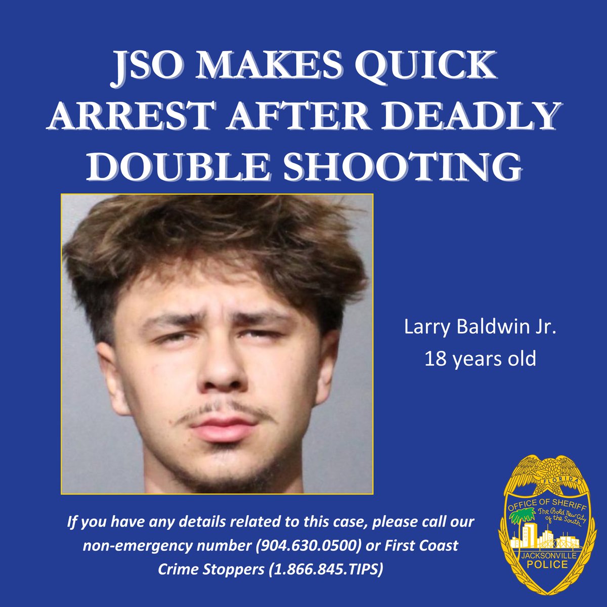 Jax Sheriff's Office (@jsopio) on Twitter photo ๐๐๐ ๐๐๐๐๐ ๐๐๐๐๐ ๐๐๐๐๐๐ ๐๐
๐๐๐ ๐๐๐๐๐๐ ๐๐๐๐๐๐ ๐๐๐๐๐๐๐๐
Around 3:30am Saturday morning, patrol officers in District 3 responded to a shooting at a shopping complex on Baymeadows Road close to Old Baymeadows Road. Officers found both ๐๐๐ ๐๐๐๐๐ ๐๐๐๐๐ ๐๐๐๐๐๐ ๐๐
๐๐๐ ๐๐๐๐๐๐ ๐๐๐๐๐๐ ๐๐๐๐๐๐๐๐
Around 3:30am Saturday morning, patrol officers in District 3 responded to a shooting at a shopping complex on Baymeadows Road close to Old Baymeadows Road. Officers found both