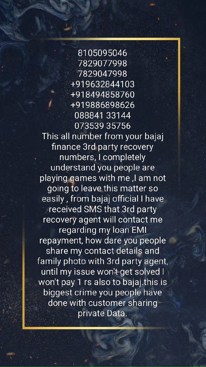 RohitPs2's tweet photo. @Bajaj_Finance @sanjivrbajaj @RBI @CMofKarnataka @KaranatakaState @PMOIndia @AmitShah @tv9kannada @ABPNews @CNNnews18 @aajtak @BBCHindi @ZeeNews @IndiaToday @IndiaTodayFLASH @instagram @facebook https://t.co/55A5y10bRB