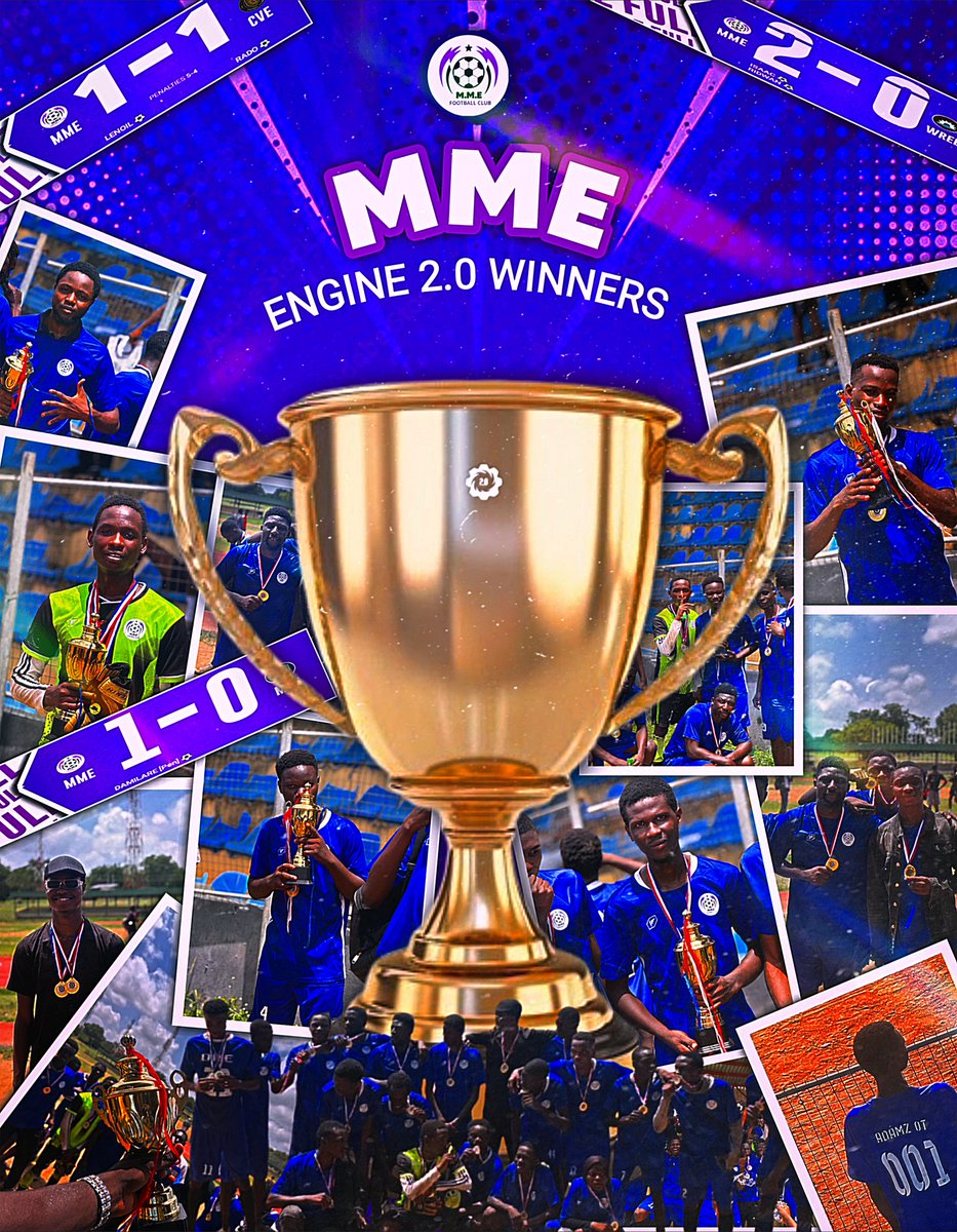 engine2_0's tweet image. ....where do we even start from ๐
MME are the new champions of "Engine 2.0 ๐โ๏ธ"
They defeated the Civil Lions 5-4 on penalties to make history as the first MME squad to win the tournament.
They came, they played, they conquered.
Engine 2.0 ๐โ๏ธ - more than a game.
