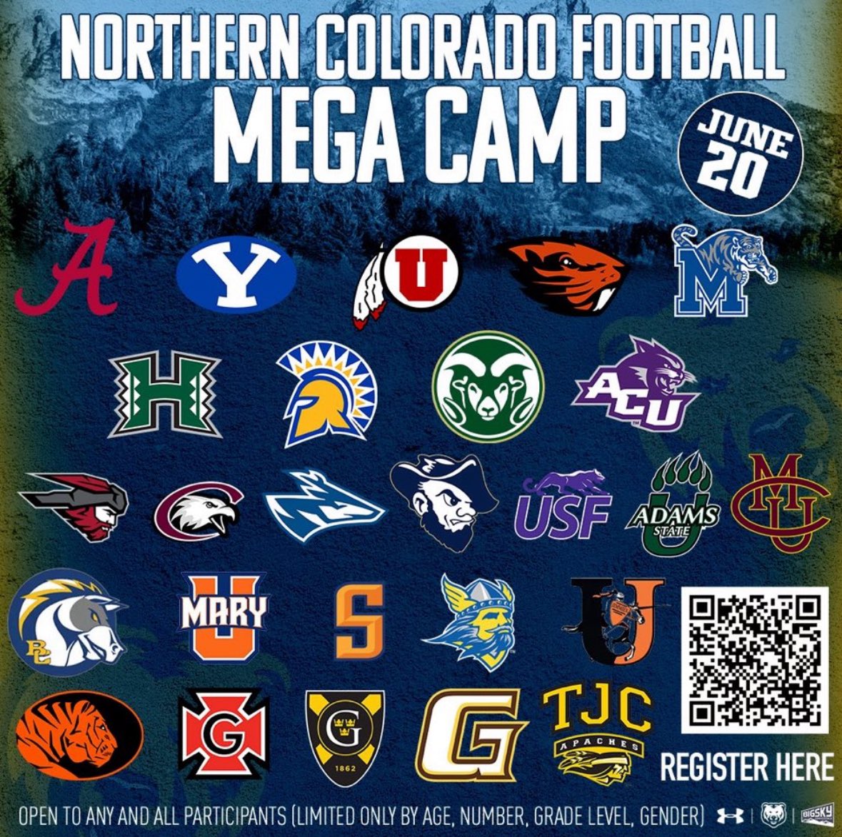 Had a great time learning from all of the great coaches at UNC in their mega camp this weekend. Thank you to <a href="/UNC_BearsFB/">Northern Colorado Football</a> for giving me the opportunity to showcase my skills.