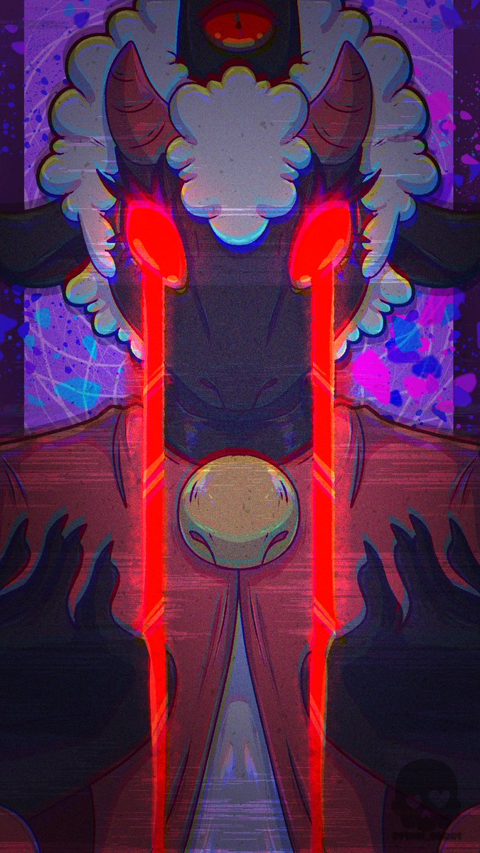 The Lamb 
#cultofthelambfanart #CultoftheLamb #digitalart