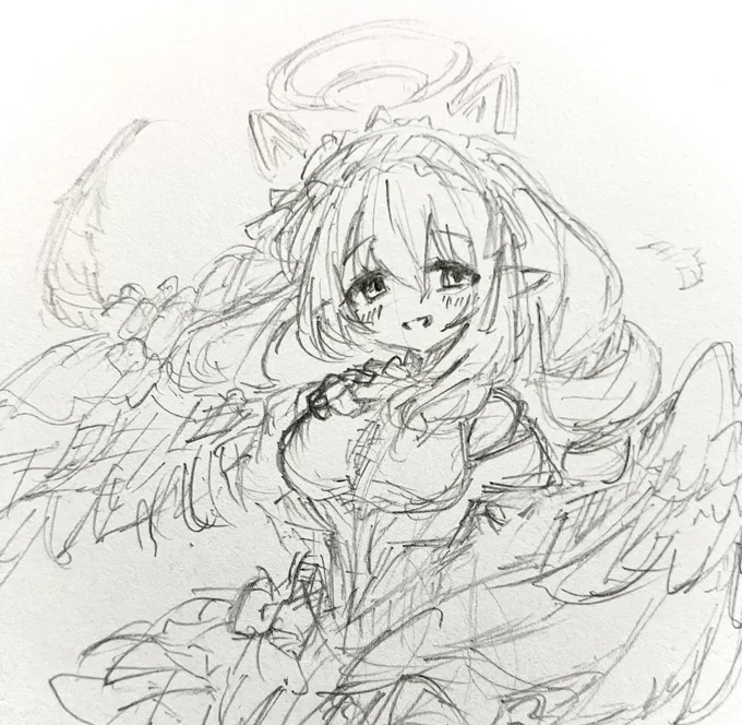 アナログラフ(案出し)とデジタルラフと完成
