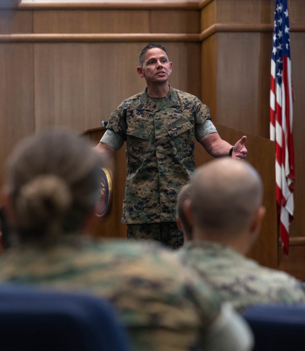 USMCSgtMaj's tweet image. I recently had the privilege of speaking at the Marine For Life Network Annual Training event, where nearly 80 coordinators and representatives gathered to share knowledge to assist #Marines as they prepare to transition out of the service. #MilitaryService