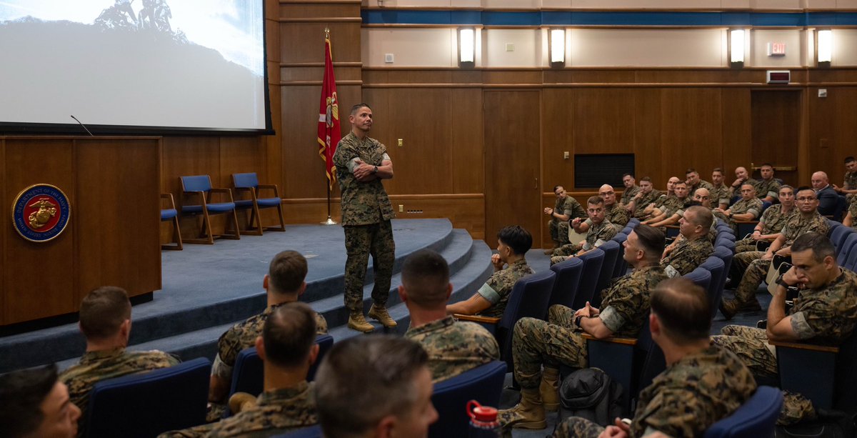 USMCSgtMaj's tweet image. I recently had the privilege of speaking at the Marine For Life Network Annual Training event, where nearly 80 coordinators and representatives gathered to share knowledge to assist #Marines as they prepare to transition out of the service. #MilitaryService
