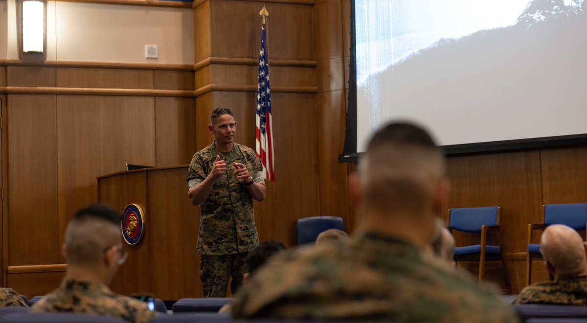 USMCSgtMaj's tweet image. I recently had the privilege of speaking at the Marine For Life Network Annual Training event, where nearly 80 coordinators and representatives gathered to share knowledge to assist #Marines as they prepare to transition out of the service. #MilitaryService