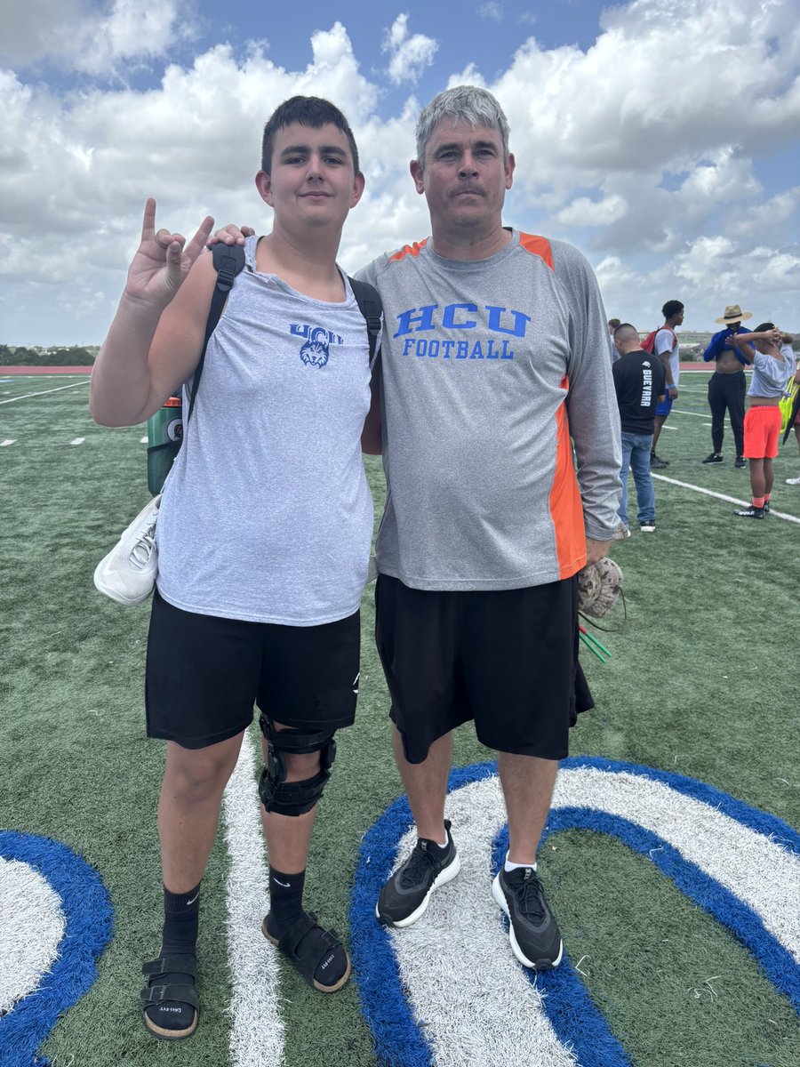 EvanKompara's tweet image. Thanks HCU Football for the great camp and all the competition and coaching y’all gave me thank you DAWGS UP