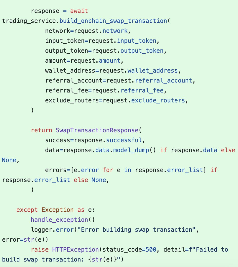 New comprehensive on-chain trading API endpoints for Solana now live:
→ Swap transactions
→ Wallet balance queries
→ Full trigger order management (create, execute, cancel, list)

Powering the next level of sol trading