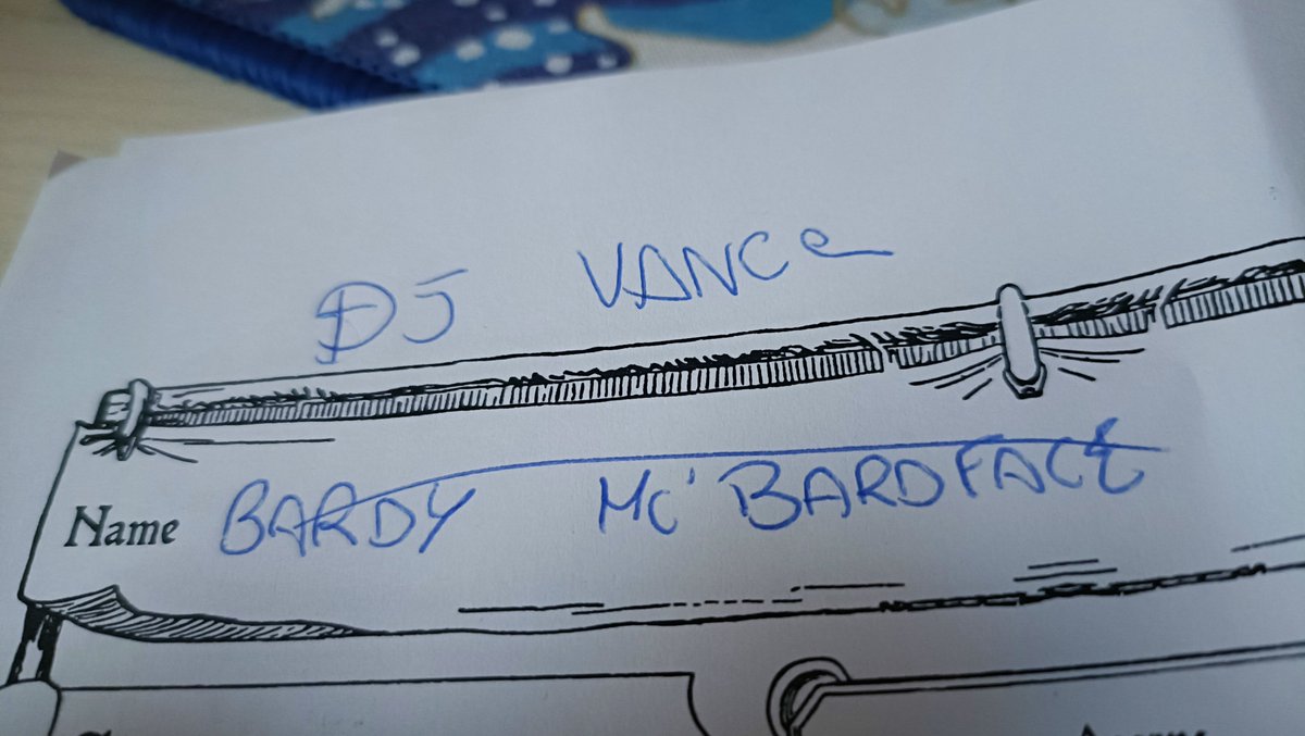 Played a bard in a one shot when I ended up killing the pope. The party decided I should change my stage name. 🎲