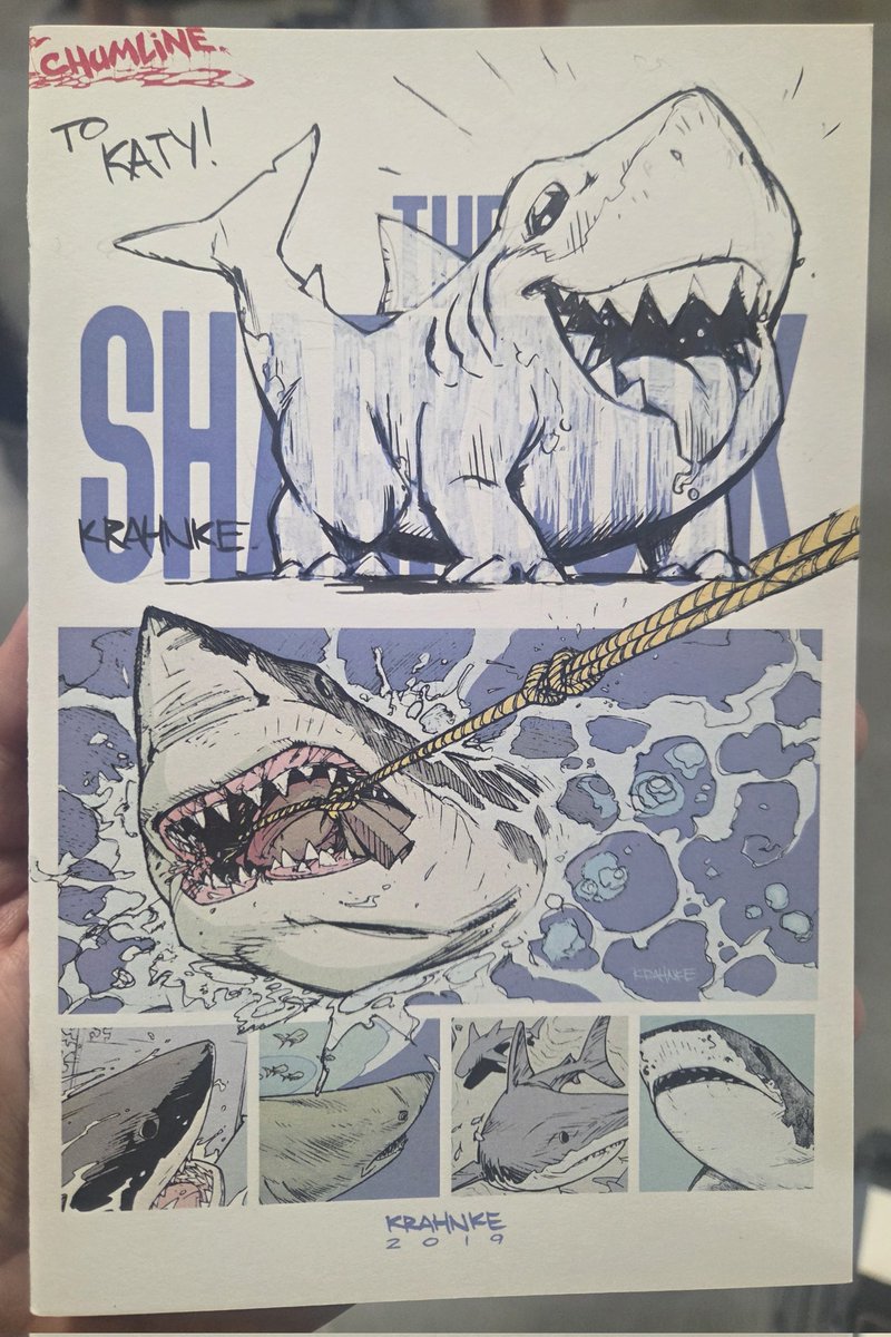 Met another great artist this #heroescon Andrew Krahnke - got some awesome gift sketchbook remarques for <a href="/brownchr014/">Christopher Brown</a> and <a href="/KatyCandy16/">Katy Candy 🍬</a> 

Seabrook with Jeff remarque and Wrestling with Undertaker remarque

Check out Andrew if you ever see him at a con