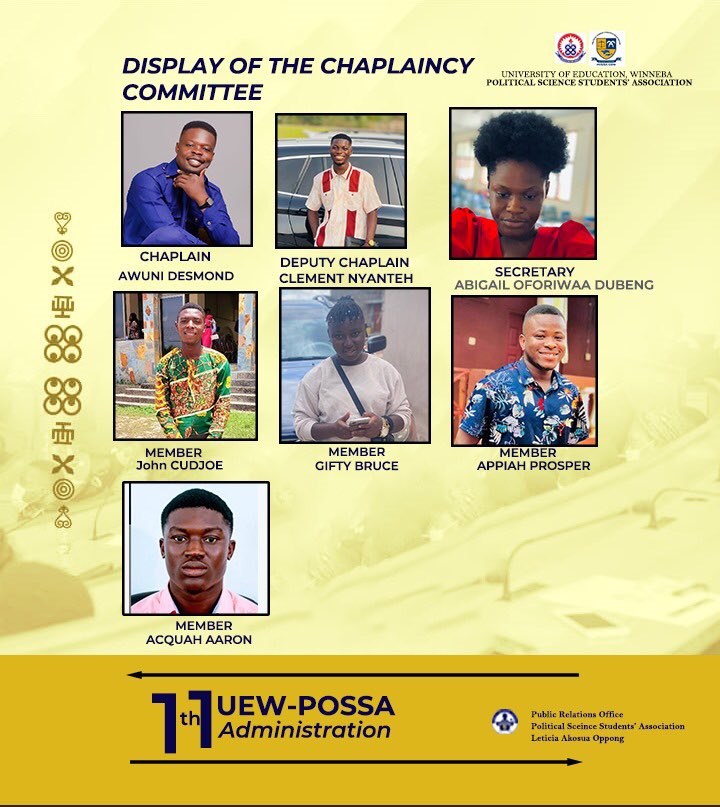 Able Chaplaincy committee, they are here to serve