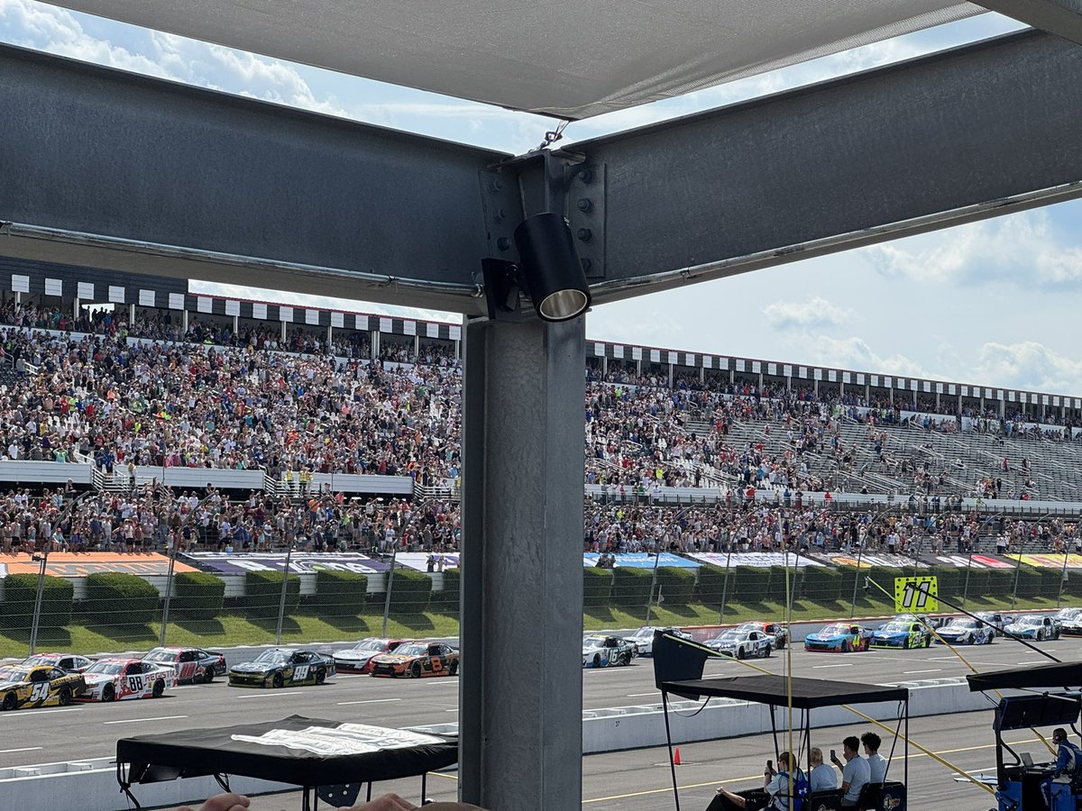 at the race