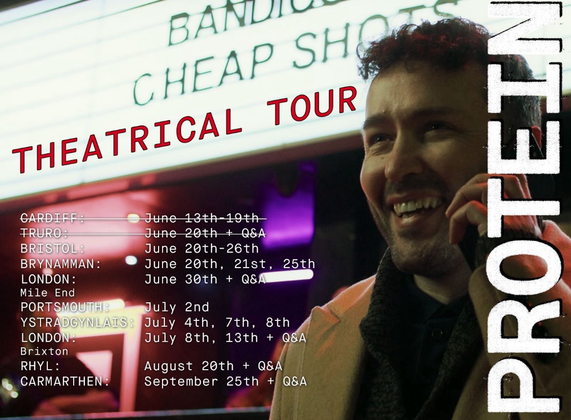 <a href="/protein_film/">Protein Film</a> on tour! Catch it when and where you can. The reviews have been great, Mark Kermode is a fan and <a href="/RichardMylan/">Richard Mylan</a> is in it - what’s not to love! ❤️🥩👊🏻🏴󠁧󠁢󠁷󠁬󠁳󠁿