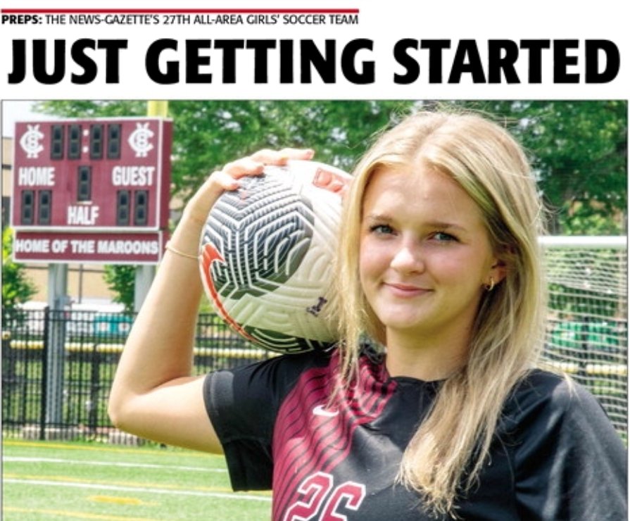 zachpiatt13's tweet image. Next up is our All-Area girls' 鈿斤笍 package, led by Player of the Year Rylie Schulze from @maroonathletics. Check out her story and the rest of the area honorees in today's @news_gazette.
