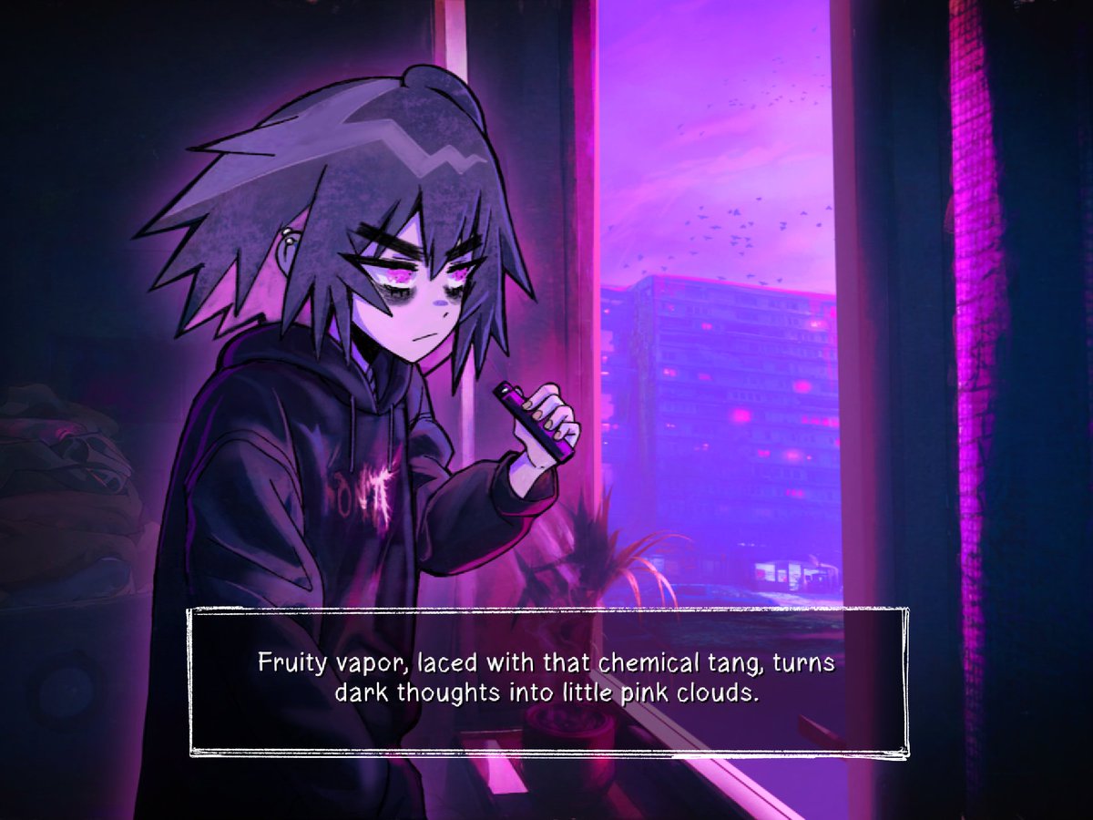 rikanix's tweet photo. We are RIKANIMATION studio and today we'd love to share details about our new game! I'm author of story and artist.

✨project; VIRAI: DOOMER's LIFE ESCAPE is a psychological horror JRPG about a shut-in Slavic girl trapped in depressive routine. Her only escape? Managing her virtual idol, VIRAI, inside surreal 3D digital world.

For fans of OMORI, Needy Girl Overdose and emotional damage💊

If this resonates- please boost🌟

A Tread🧵👇:
#indiegame #visualnovel