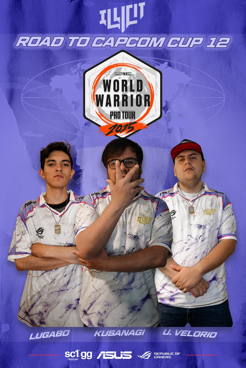 Hoy comienza el camino a la Capcom Cup 12 con el World Warrior Mexico y ya estamos listos con todo el crew <a href="/KusanagiFGC/">ILLICIT | KUSANAGI</a> <a href="/UrielVelorioc75/">ILLICIT | Uriel Velorio</a> <a href="/LUGABO123/">LUGABO</a> 

#BEILLICIT #KINTSUGI