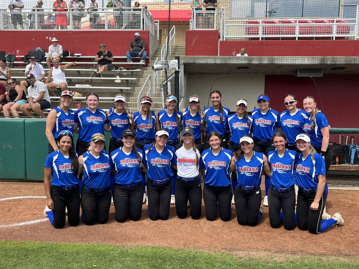 Senior season officially in the books 🎓🥎

Had a blast repping the North at the <a href="/SCAIndiana/">Softball Coaches Association of Indiana</a>  Indiana Senior All-Star Game at IU! We came up short, but it was a special day catching up with old teammates and making new ones.

Next stop: <a href="/SjrSoftball/">SJR State Softball</a> 💙 Let’s go Vikings <a href="/joe_pound/">Joe Pound</a>
