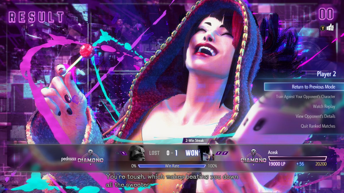 Aces (@aces_k) on Twitter photo Finally did it and hit Diamond 💎 #Streetfighter6 Finally did it and hit Diamond 💎 #Streetfighter6