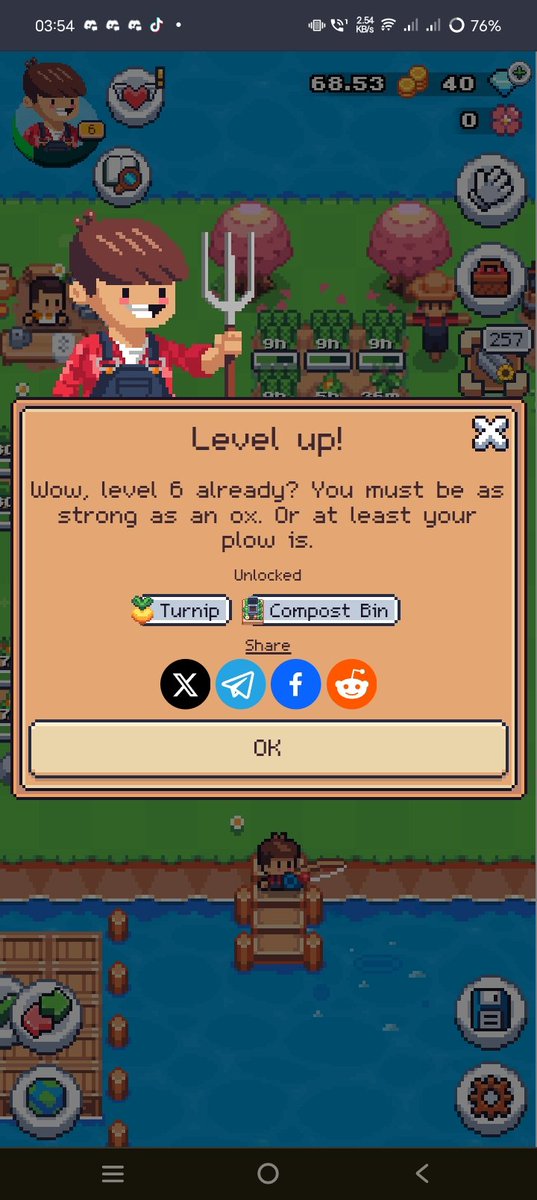 egcth96's tweet photo. Just reached level 6 in Sunflower Land! So proud of my progress in this game. 🌻🚀 

 https://t.co/hNljR6xdpb 

 #SunflowerLand #LevelUp https://t.co/7giDsRcuHS