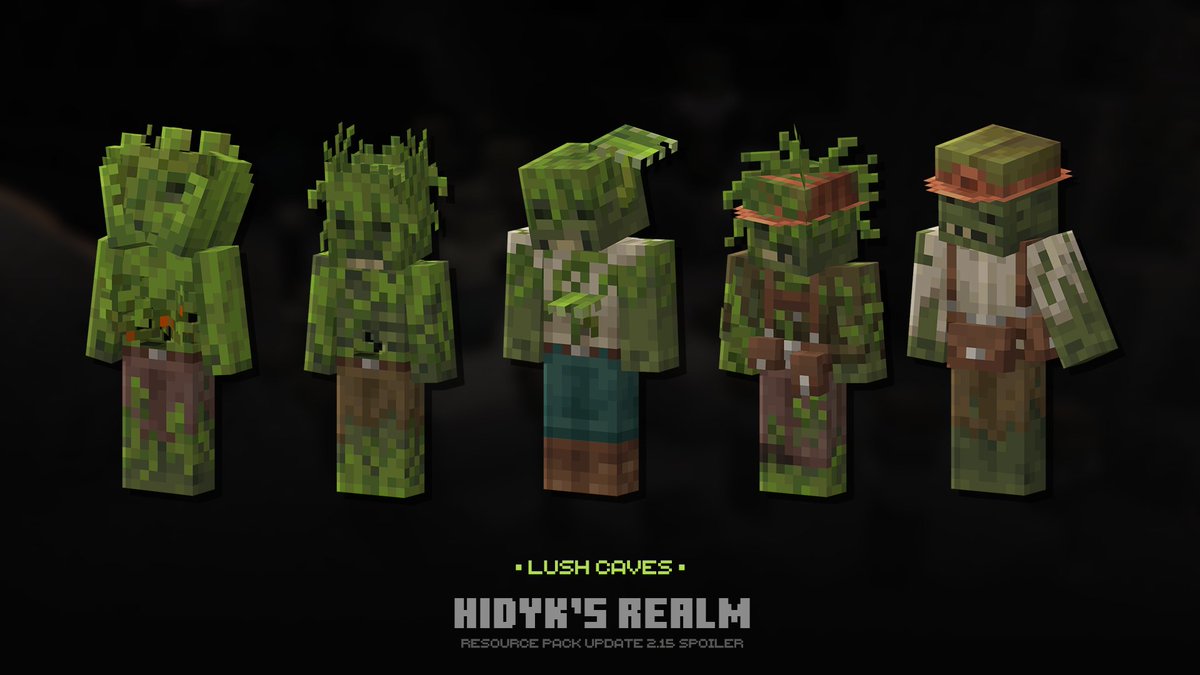 hidyk_official's tweet image. Some of the 60 billion variations of cave zombies.
Which ones do you like best? Explain your answers, and I'll be interested to read it!
#minecraft #pixelart #blockbench