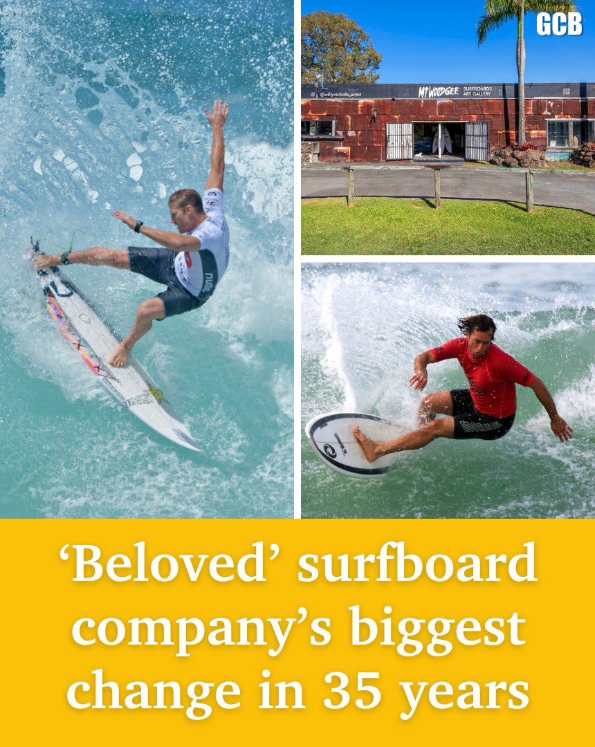 Gold Coast Bulletin (@gcbulletin) on Twitter photo There’s a big change coming for one of the Gold Coast’s most famous surfboard brands and its famous headquarters which fostered several champions.
<a href="/GCS_Pottsy/">Andrew Potts</a>
FIND OUT MORE: ➡️ bit.ly/45v6j7e There’s a big change coming for one of the Gold Coast’s most famous surfboard brands and its famous headquarters which fostered several champions.
<a href="/GCS_Pottsy/">Andrew Potts</a>
FIND OUT MORE: ➡️ bit.ly/45v6j7e