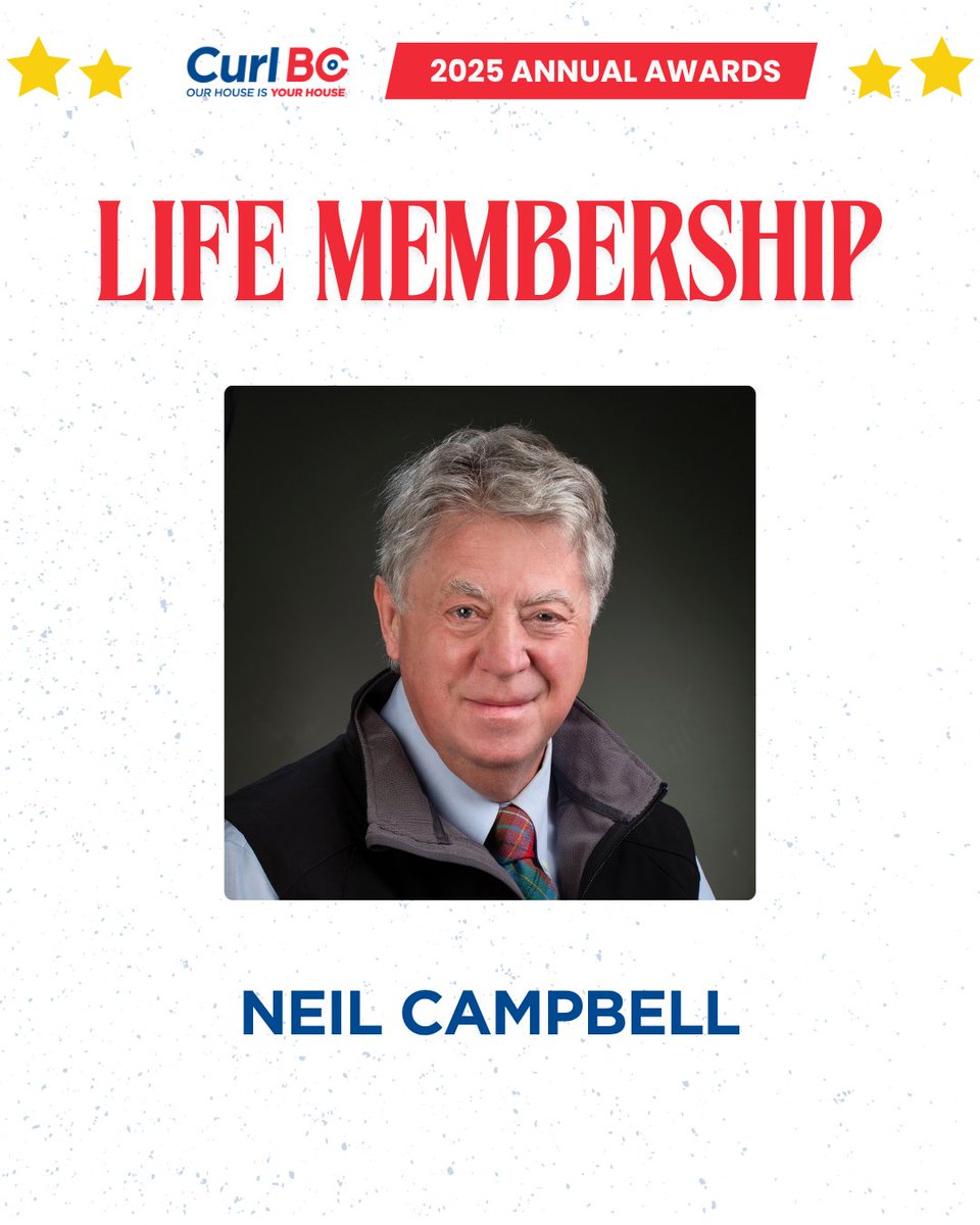 👏 Thank you for your contributions, NEIL!

2024/25 Curl BC Life Membership: Neil Campbell

#CurlBCAwards2025