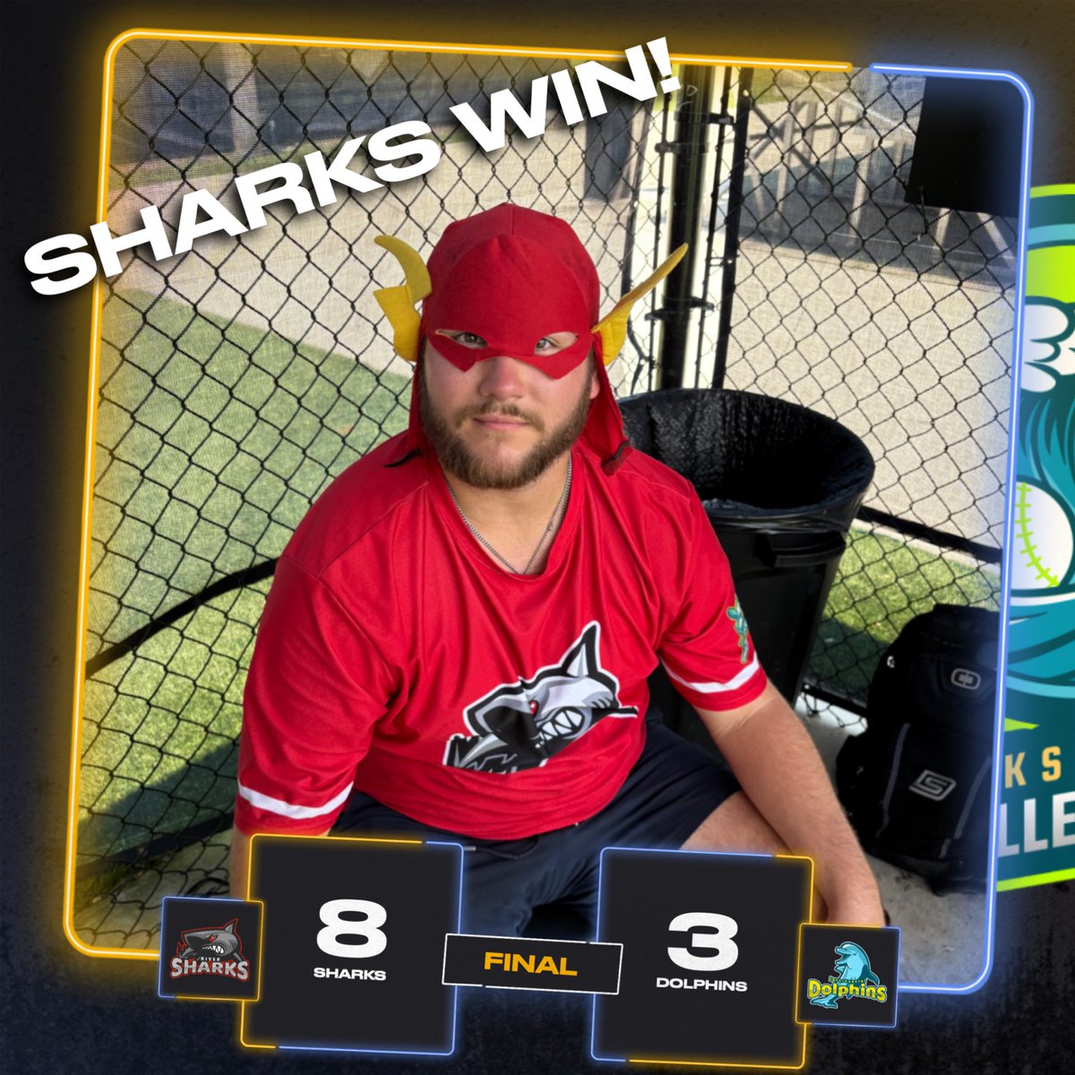 SHARKS WIN! 🦈🦈🦈

The Sharks take down the Dolphins in an offensive explosion, tallying 8 runs on 13 hits in their third straight win!