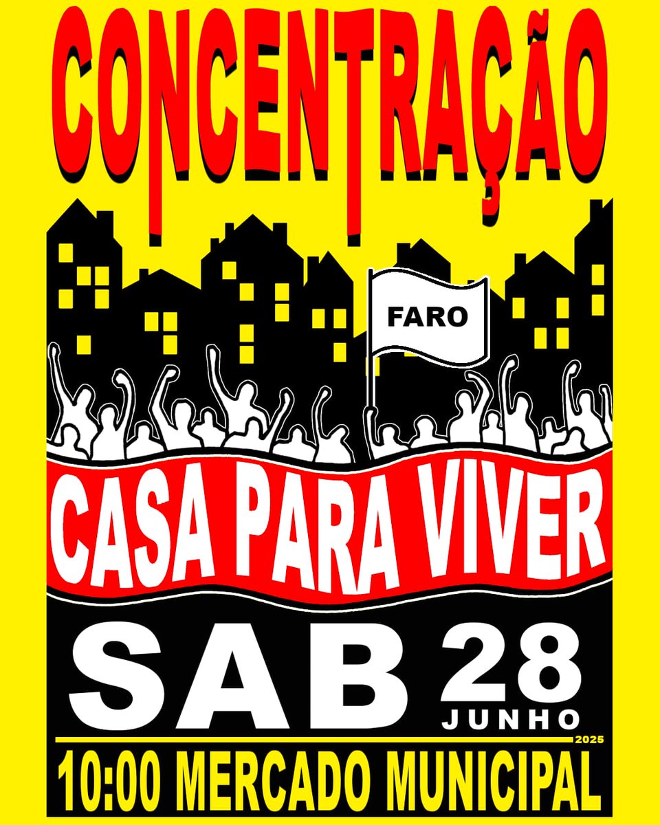 📢 28 DE JUNHO

Junta-te à concentração pelo direito à habitação na tua cidade!

🚨 AVEIRO
🚨 BRAGA
🚨 COVILHÃ 
🚨 FARO