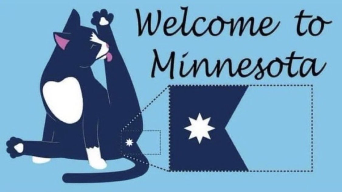 BubbyBlu29353's tweet photo. We want the REAL Minnesota flag back because the new one doesn’t represent us! https://t.co/TEScSgjn25