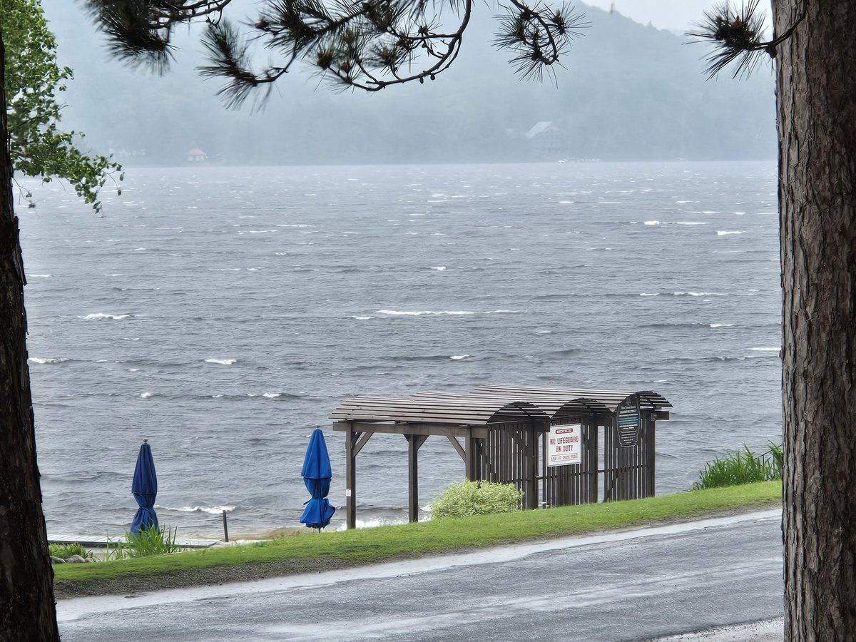 Oxtongue Lake after the thunder #onstorm