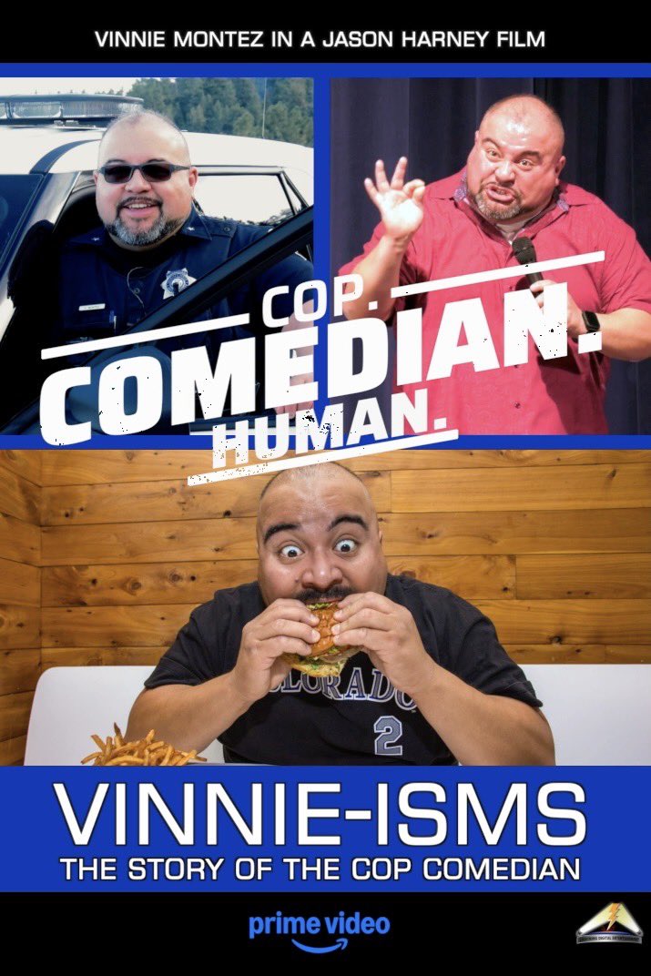 I always knew I wanted to be a cop. Blame Ponch and Jon from CHiPs.

What I did not expect was that one day I would be telling jokes on stage, using comedy to process the chaos, and sharing my story on Amazon Prime.

Vinnie-isms: The Story of the Cop Comedian is a documentary
